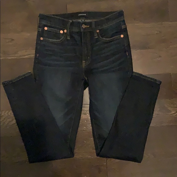 J. Crew Denim - Jcrew High-rise Toothpick Jean Dark-wash Size 25